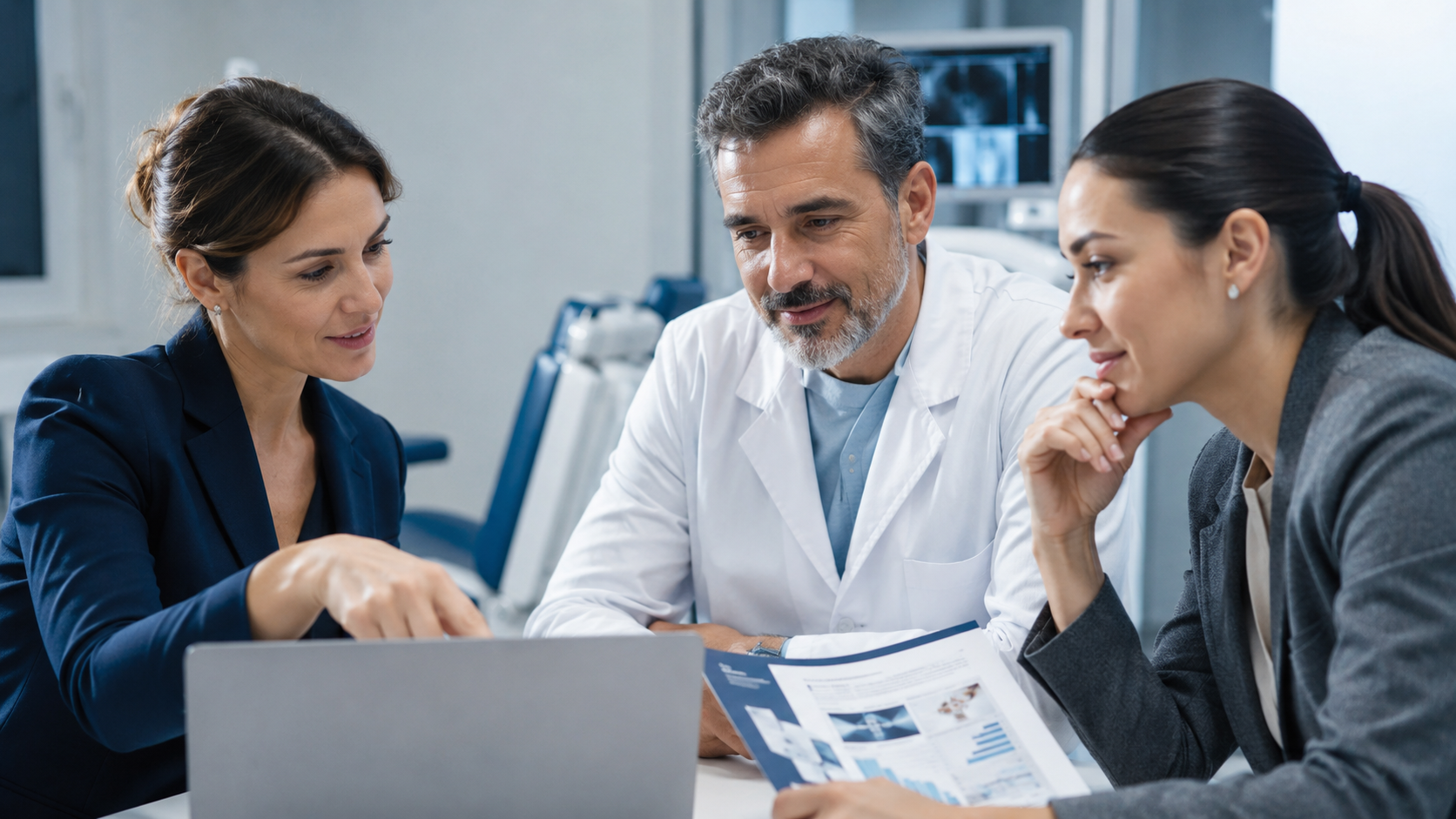 Rencontre de partenariat entre professionnels de la santé en clinique